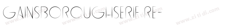 GainsboroughSerif Re字体转换